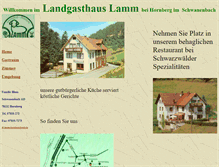 Tablet Screenshot of lamm-hornberg.de